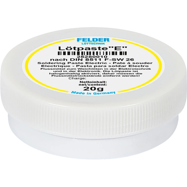Felder ISO-Flux "E" Lötpaste Inhalt 20g Felder ISO-Flux "E" Lötpaste Inhalt 20g