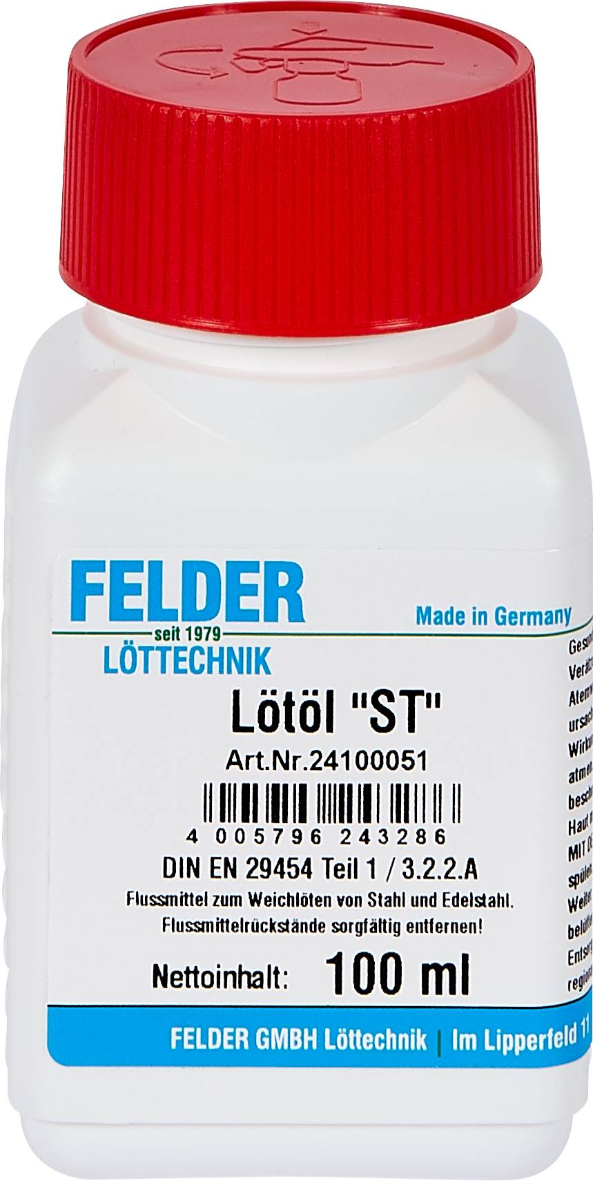Felder "ST" Lötöl Inhalt 100ml F-SW 11