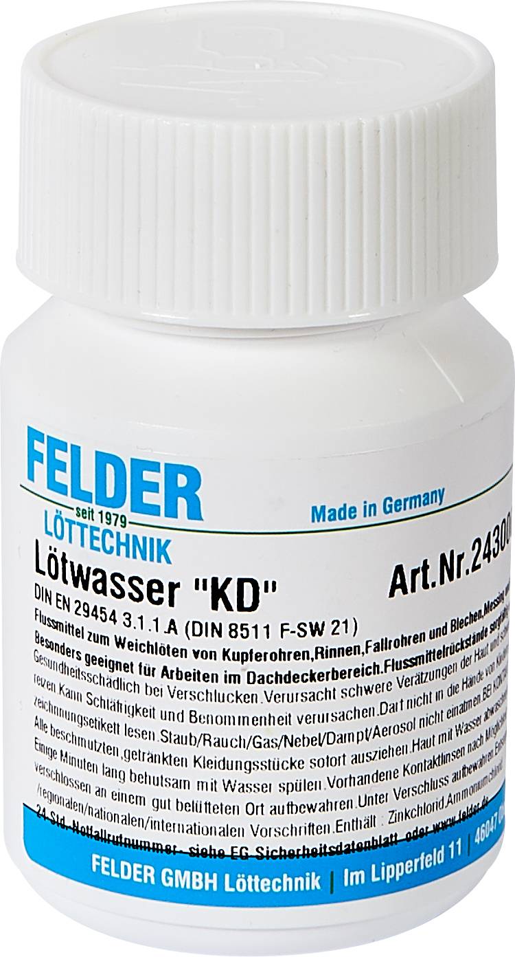 Felder "KD" Lötwasser Inhalt 100g