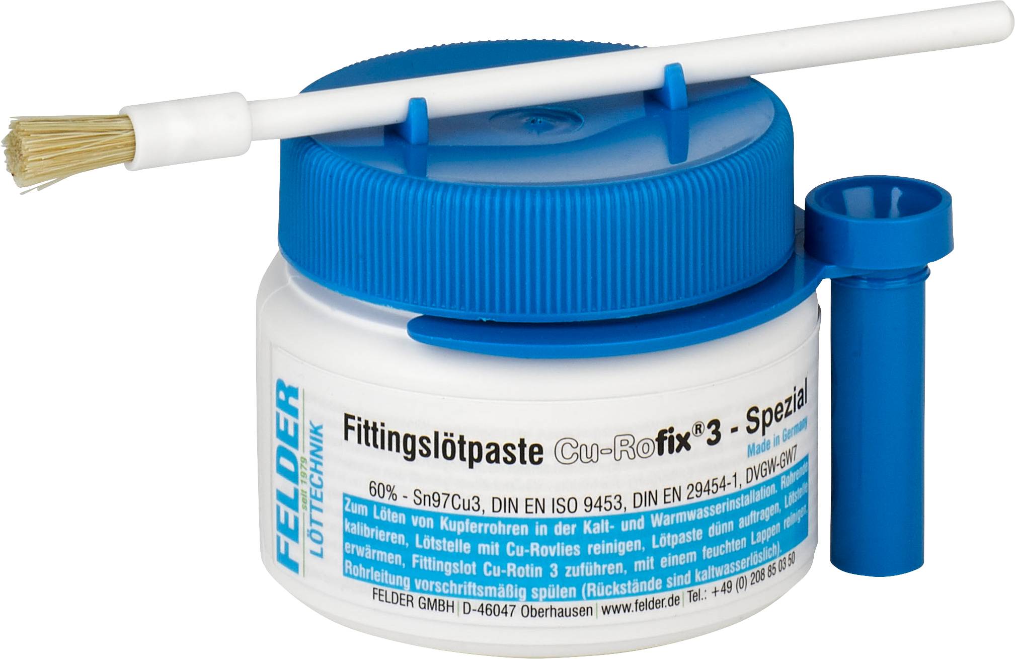 Felder "Cu-Rofix 3-Spezial" Fittingslötpaste Inhalt 250g
