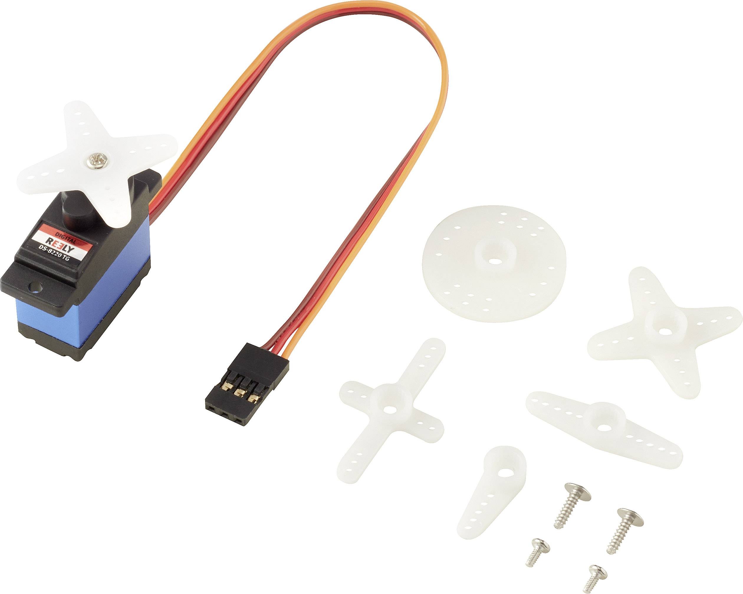 Reely Mini-Servo DS-8220 TG Digital-Servo Getriebe-Material: Titan Stecksystem: JR