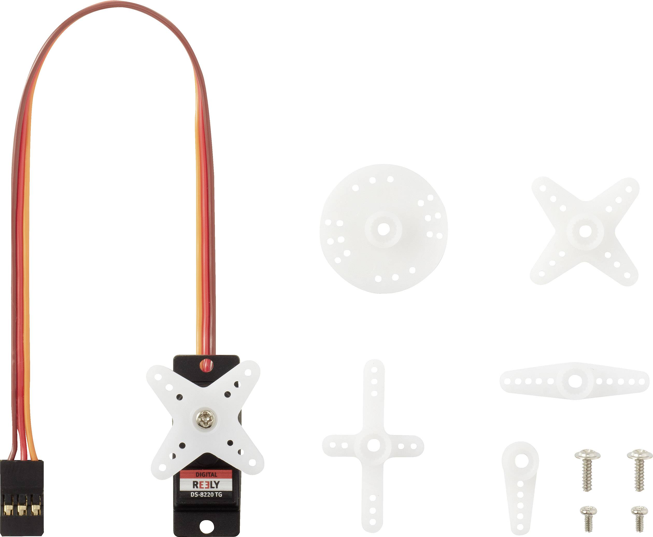 Reely Mini-Servo DS-8220 TG Digital-Servo Getriebe-Material: Titan Stecksystem: JR