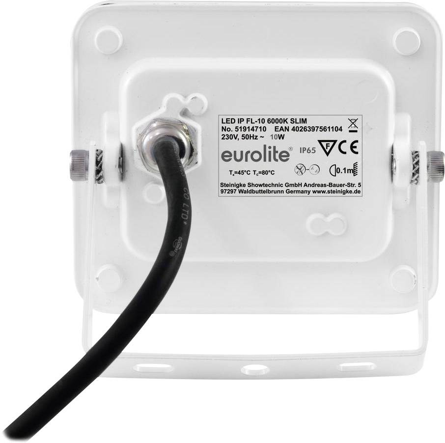 Eurolite FL-10 6000K SLIM LED-Aussenscheinwerfer Anzahl LEDs (Details): 20 Weiß