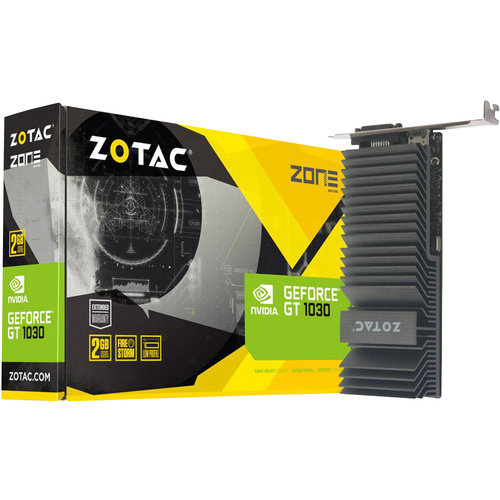 Zotac Grafikkarte Nvidia GeForce GT1030 Zone Edition 2GB GDDR5-RAM PCIe x16 DVI, HDMI®
