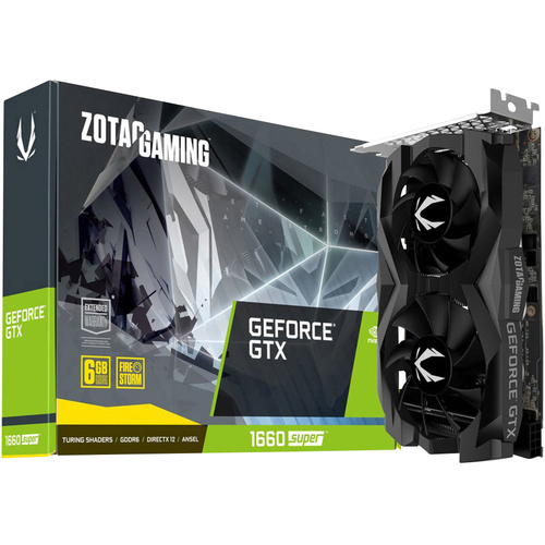 Zotac Grafikkarte Nvidia GeForce GTX1660 SUPER 6GB GDDR6-RAM PCIe x16 DisplayPort, HDMI®