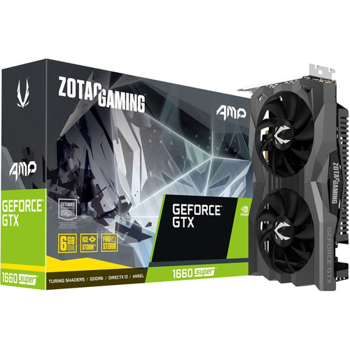 Zotac Grafikkarte Nvidia GeForce GTX1660 SUPER AMP 6GB GDDR6-RAM PCIe x16 DisplayPort, HDMI®