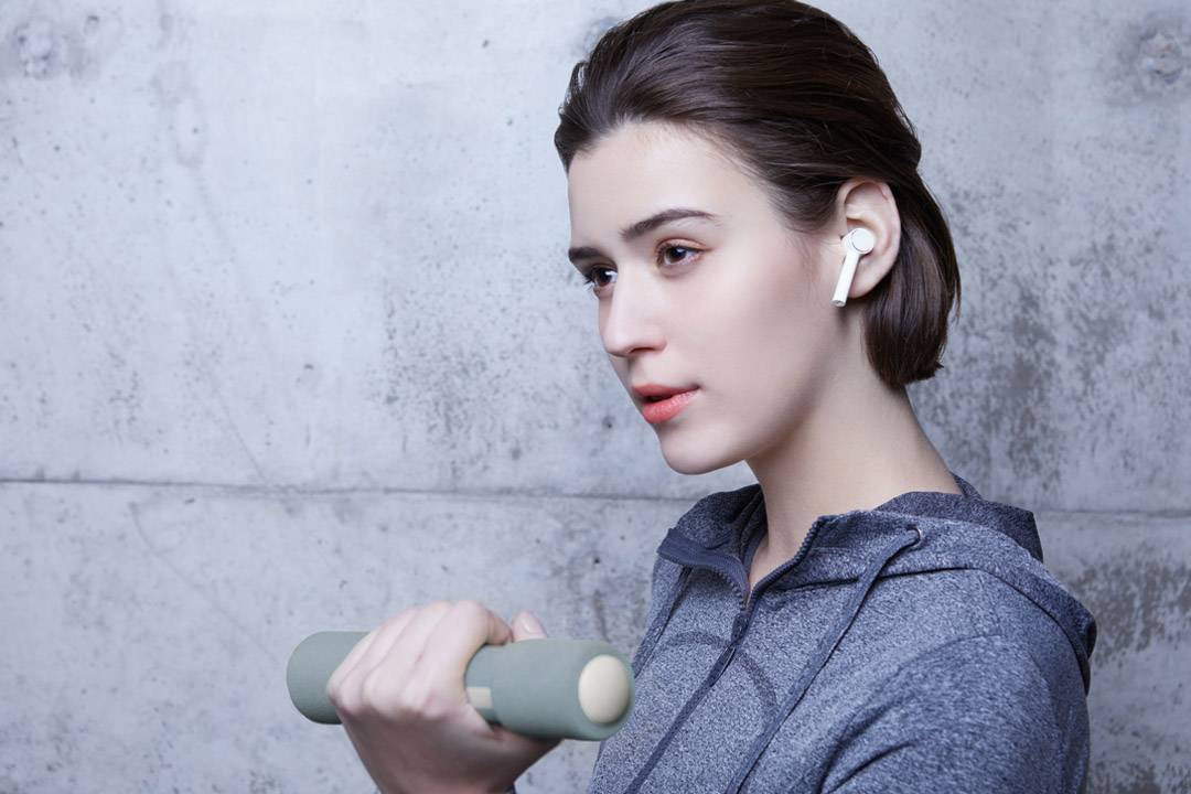 Xiaomi True In Ear Kopfhörer Bluetooth® Weiß Noise Cancelling Headset, Lautstärkeregelung, Schweißresistent, Touch-Steuerung