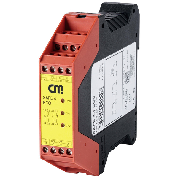 CM Manufactory Sicherheitsrelais SAFE 4.2eco Betriebsspannung: 230 V/AC 3 Schließer, 1 Öffner 1 St.