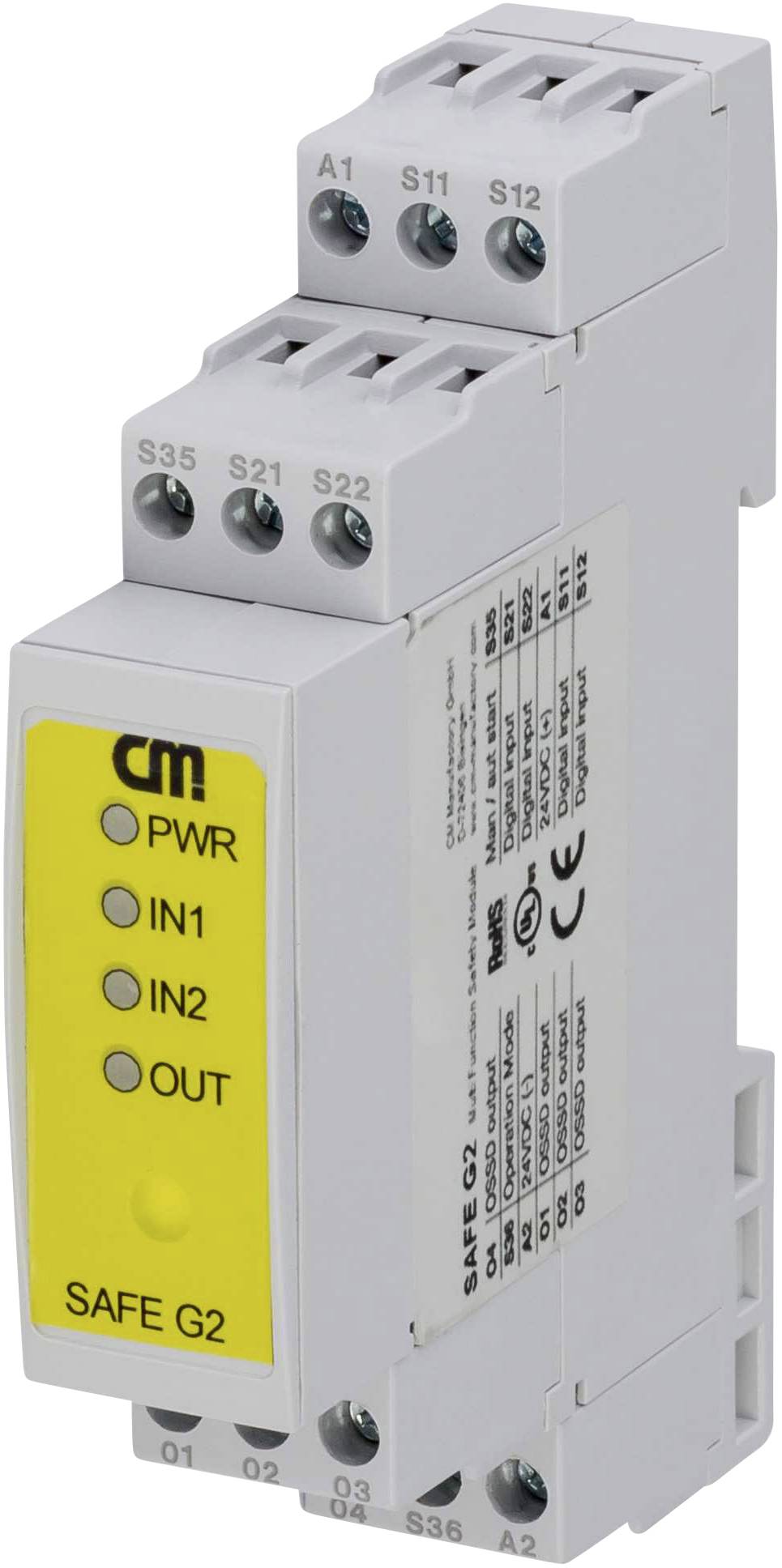 CM Manufactory Nachschaltgerät SAFE G2 Betriebsspannung: 24 V/DC 4 Schließer 1 St.
