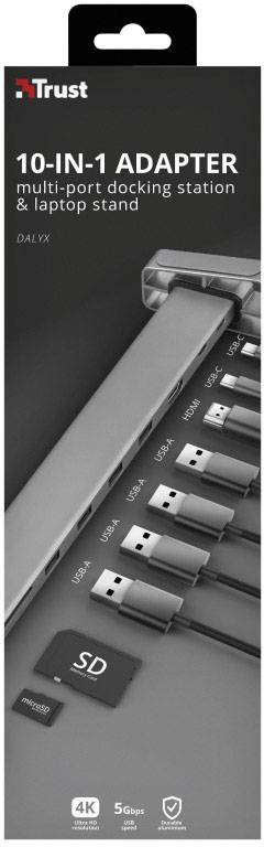 Trust Notebook Dockingstation DALYX 10 Passend für Marke: Universal