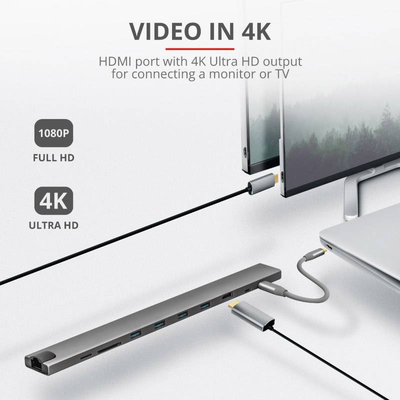 Trust Notebook Dockingstation DALYX 10 Passend für Marke: Universal