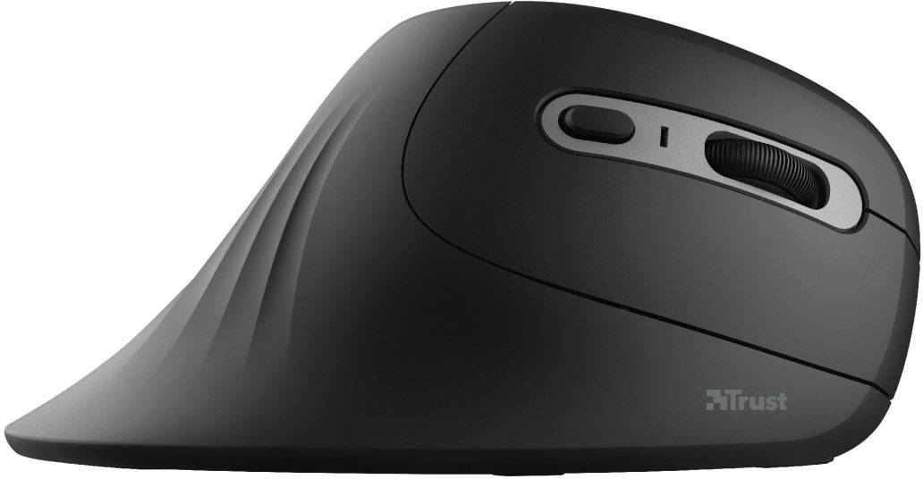 Trust VERRO Ergonomische Maus Funk Optisch Schwarz 5 Tasten 1600 dpi, 1200 dpi, 600 dpi Ergonomisch