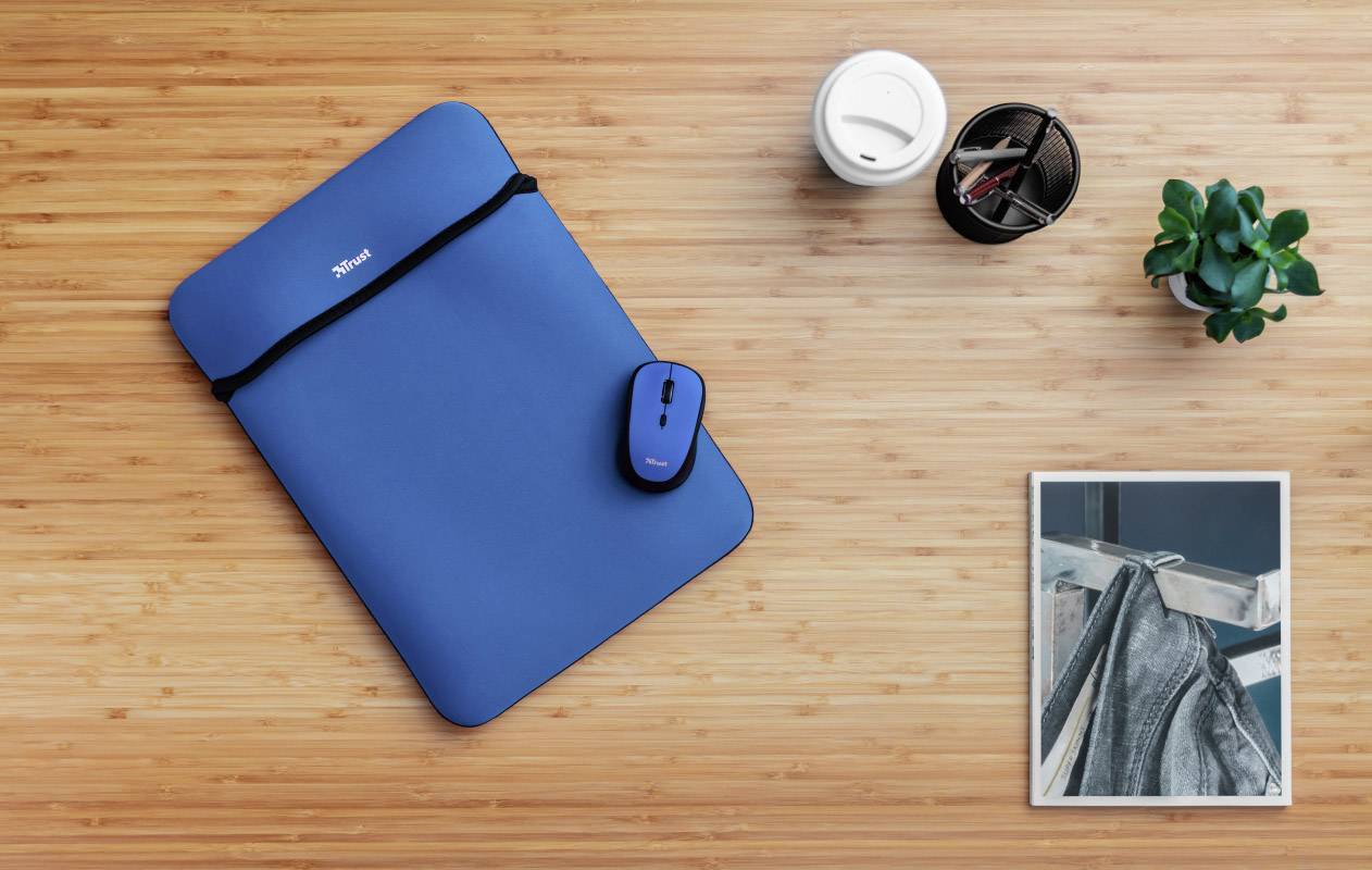 Trust YVO Funk Maus Optisch Blau