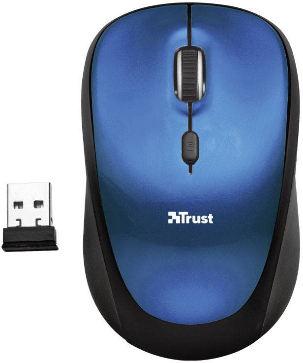 Trust YVO Funk Maus Optisch Blau