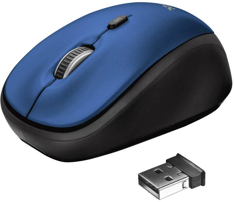 Trust YVO Funk Maus Optisch Blau