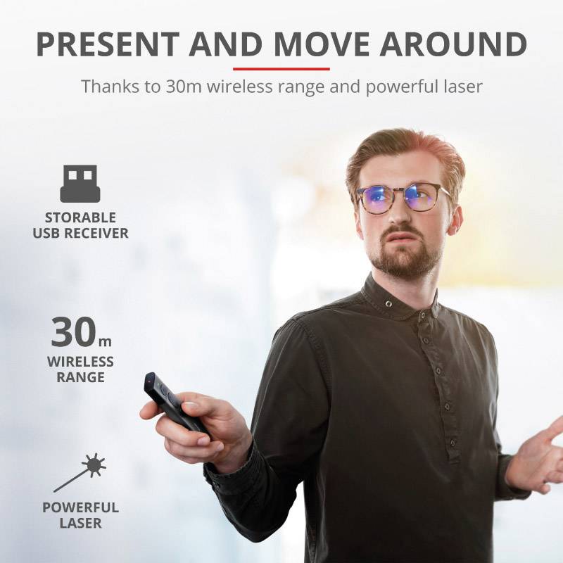 Trust KAZUN Presenter inkl. Laserpointer