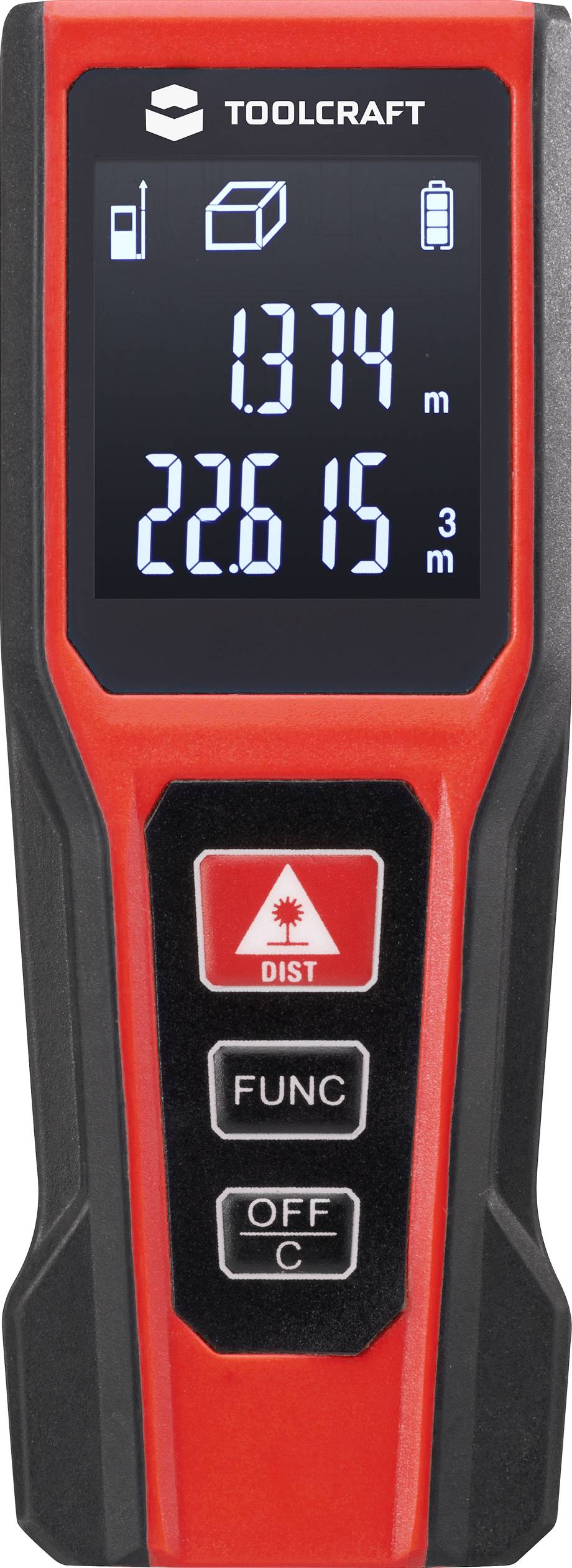 TOOLCRAFT Laser-Entfernungsmesser 20m