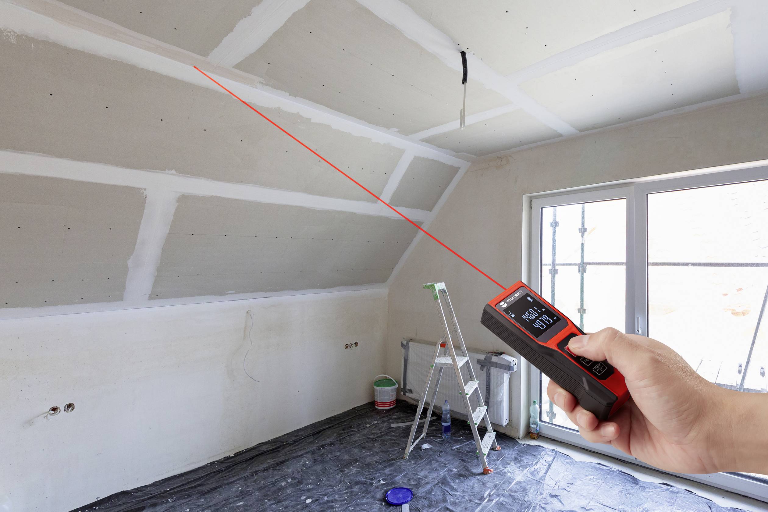 TOOLCRAFT Laser-Entfernungsmesser 20m