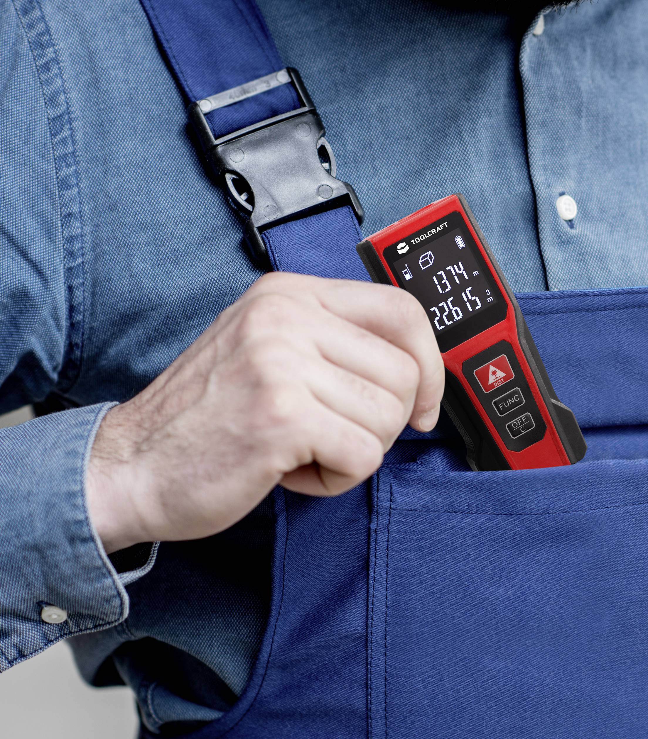TOOLCRAFT Laser-Entfernungsmesser 20m