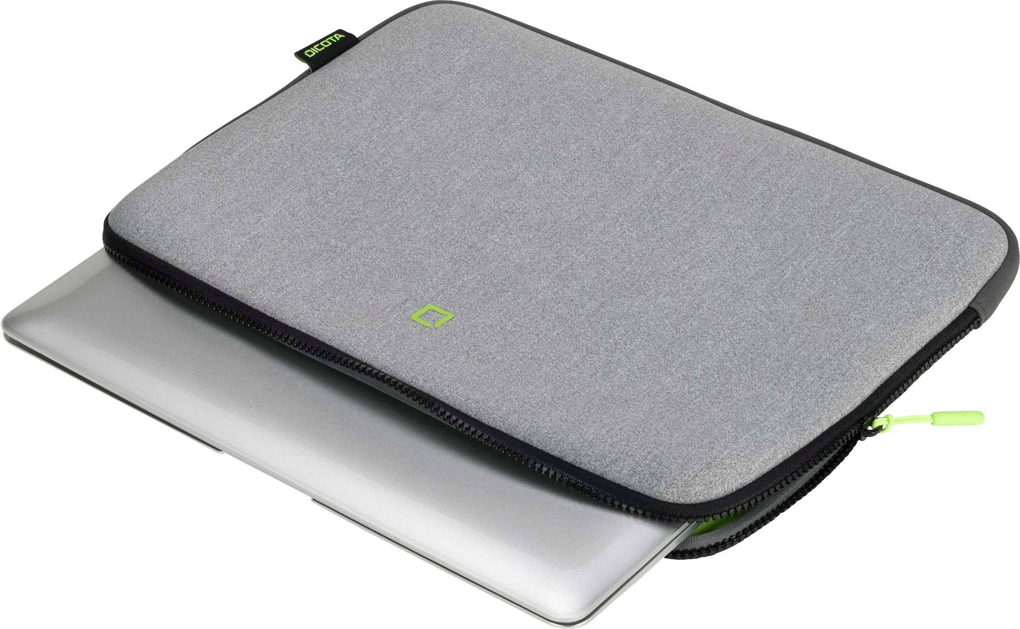 Dicota Notebook Hülle DICOTA Skin FLOW - Notebook-Hülle - 35.8 Passend für maximal: 35,8 cm (14,1") Grau, Grün