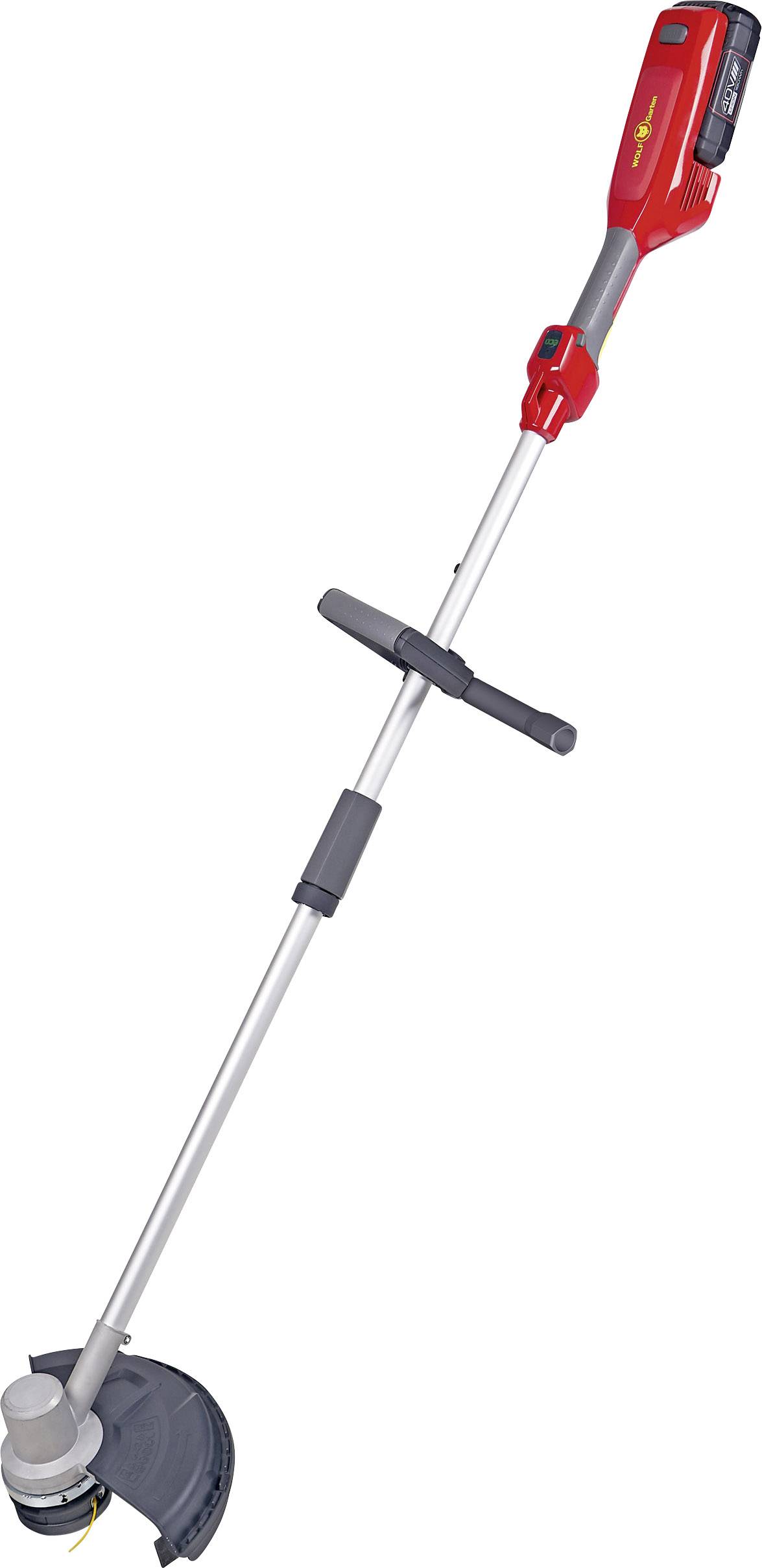 WOLF-Garten Lycos 40/230 BC Akku Rasentrimmer Tragegurt, Höhenverstellbarer Griff Schnittbreite (max.): 23 cm