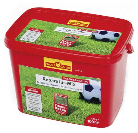 Wolf Garten 3811035 Strapazier-Rasen plus Aufbau-Dünger L 100 LM