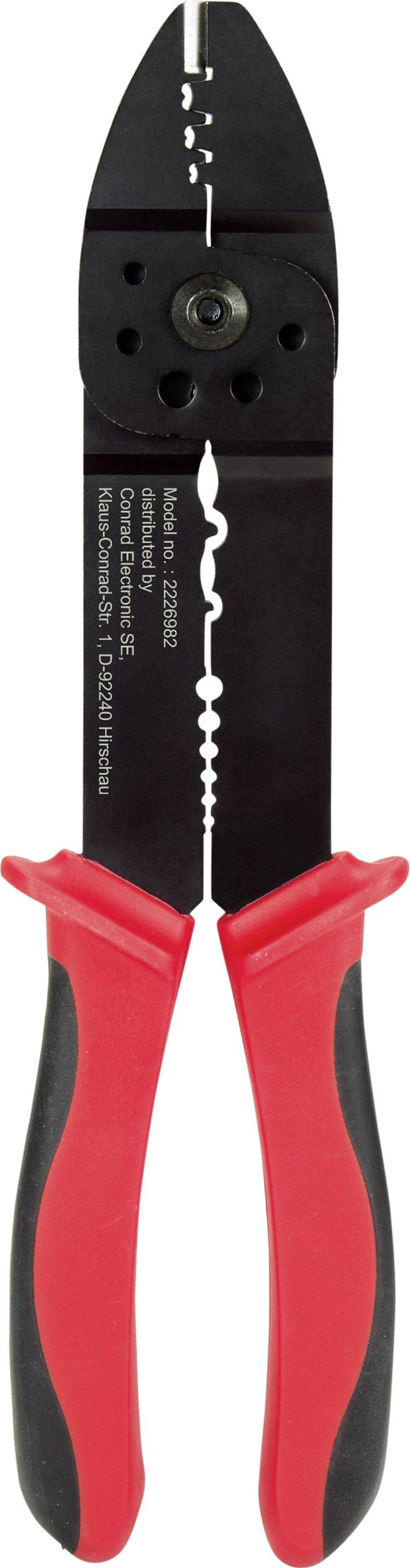 TOOLCRAFT PLC-4131 TO-6680946 Crimp- und Abisolierzange 1.5 bis 6mm²