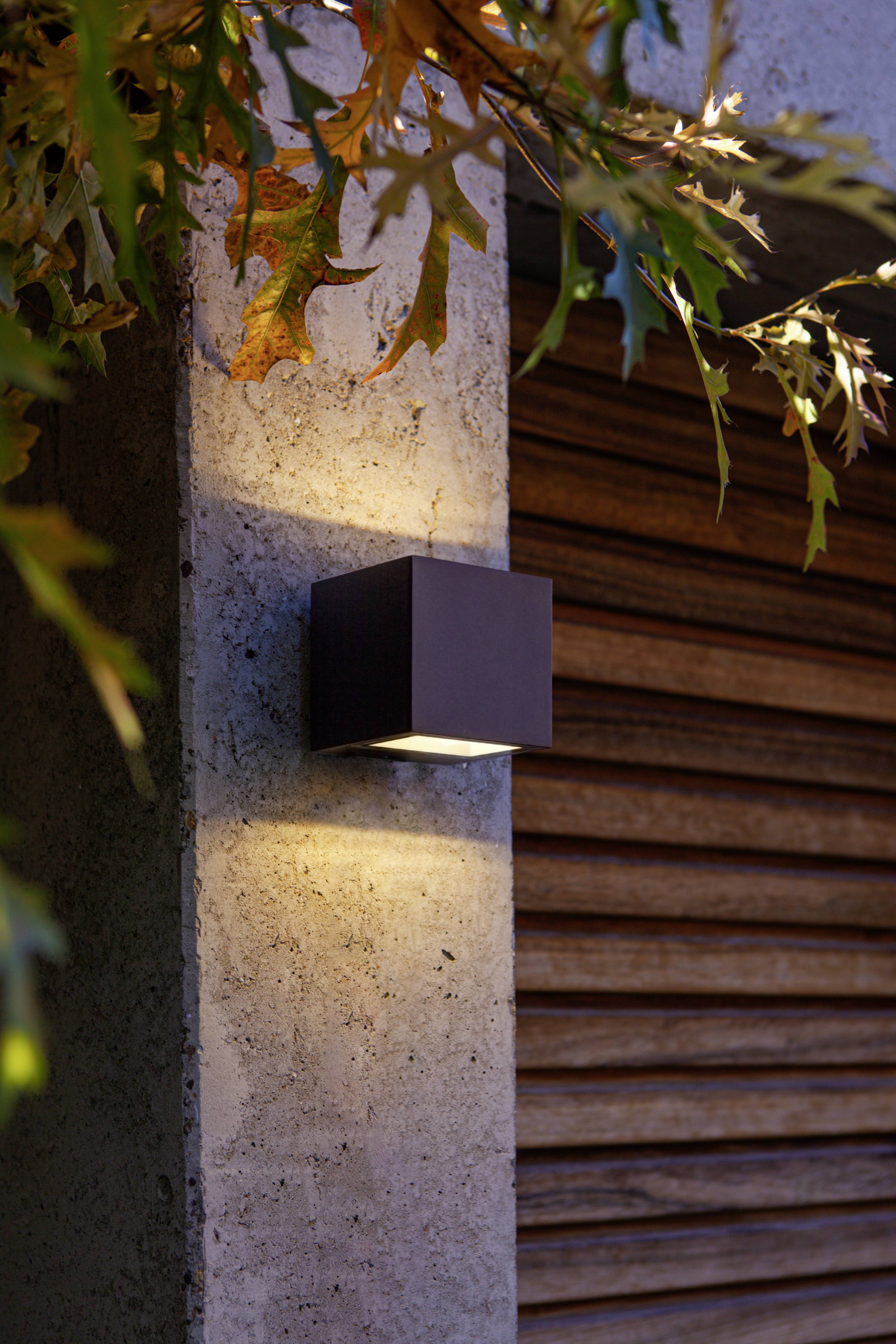 Lutec GEMINI 5189114118 LED-Außenwandleuchte Anthrazit