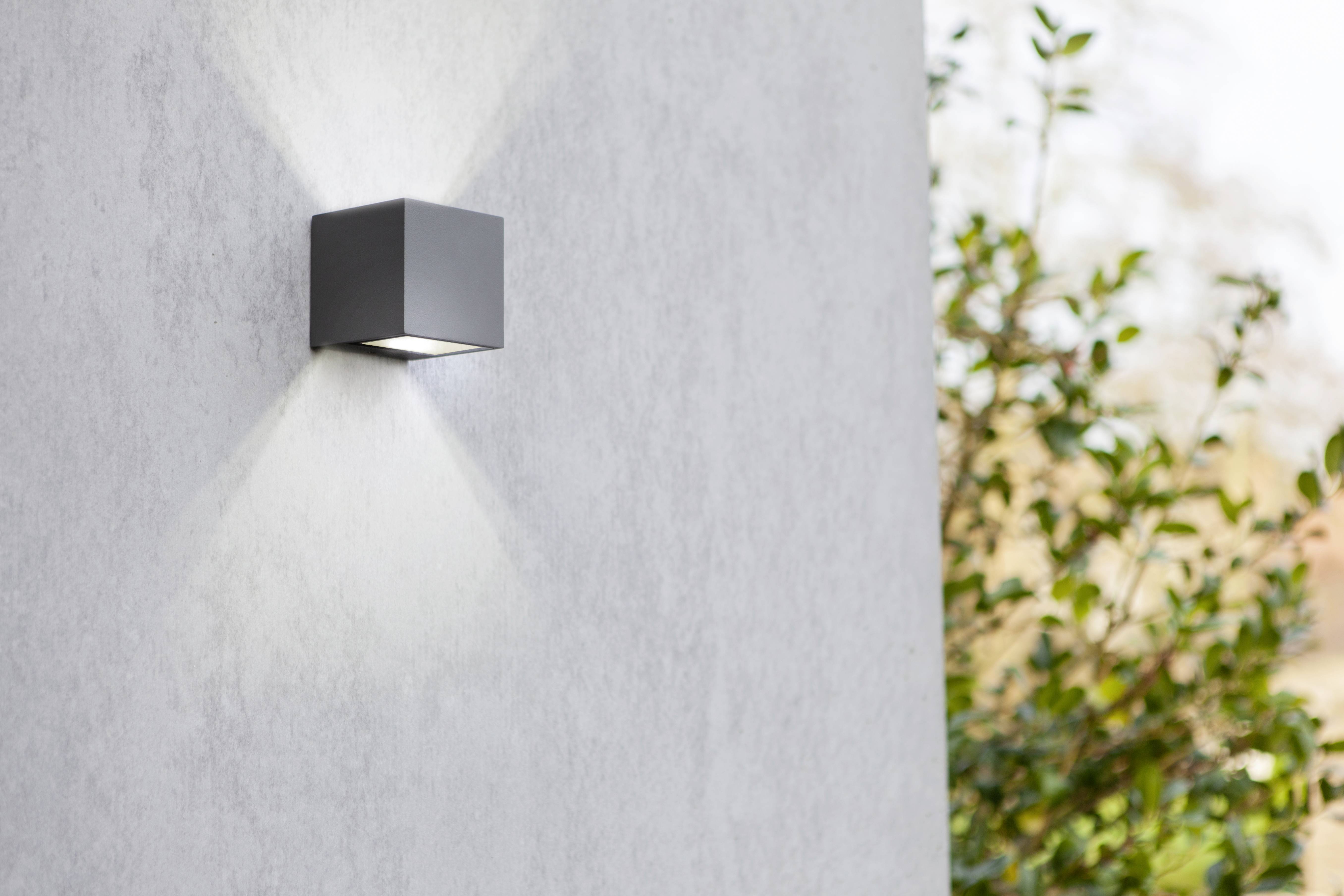 Lutec GEMINI 5189114118 LED-Außenwandleuchte Anthrazit