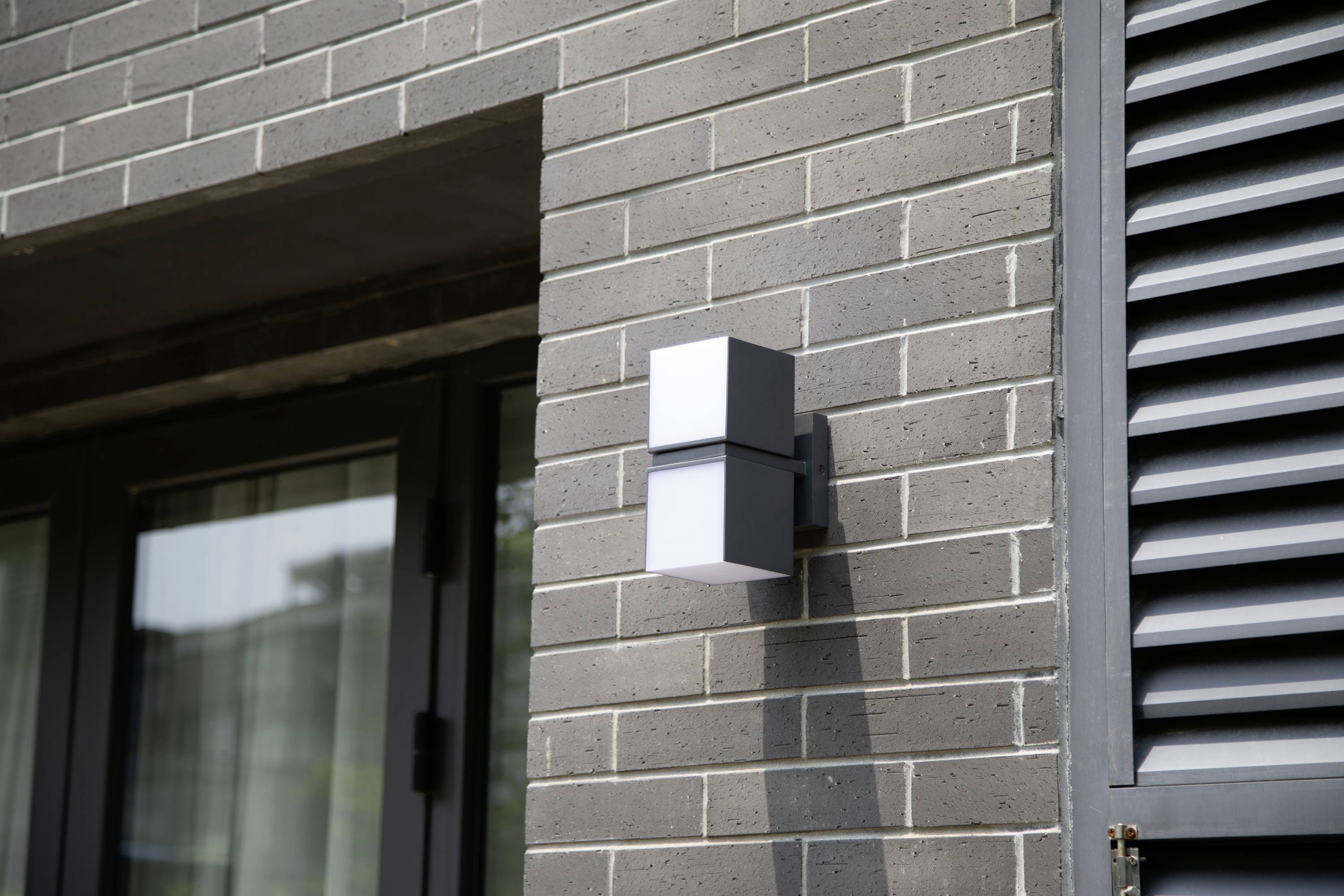 Lutec CUBA 5193801118 LED-Außenwandleuchte Anthrazit