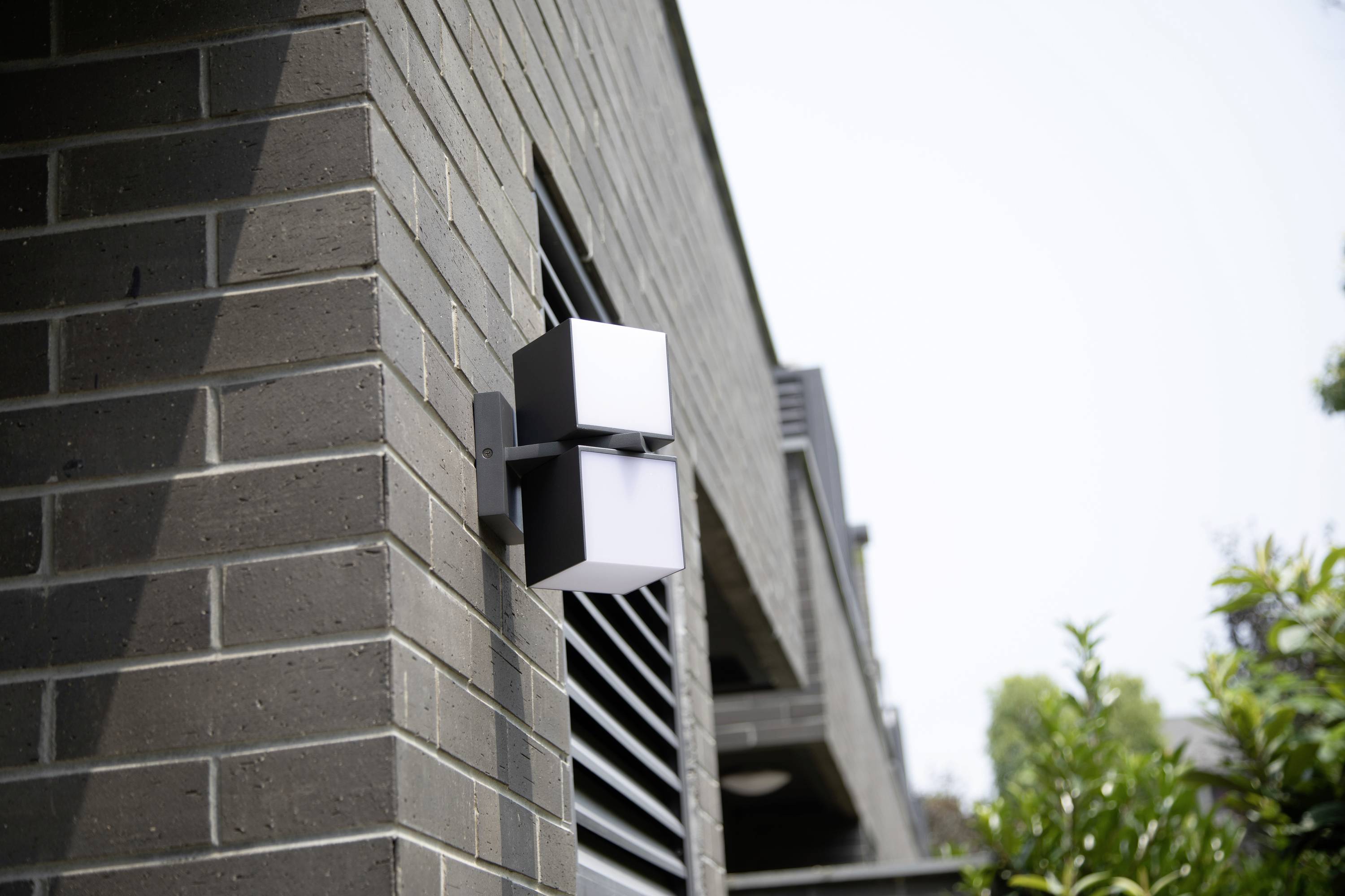 Lutec CUBA 5193801118 LED-Außenwandleuchte Anthrazit