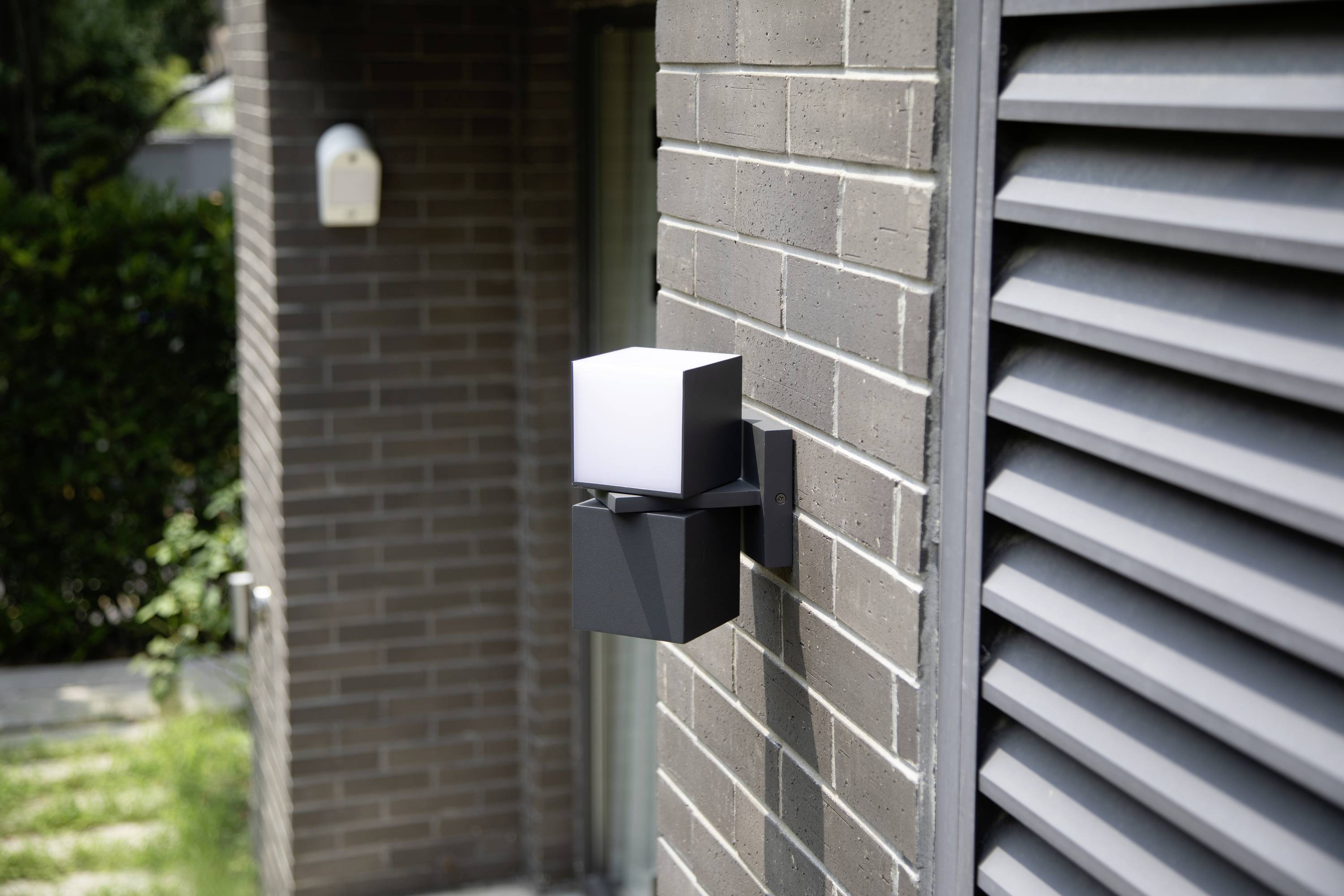 Lutec CUBA 5193801118 LED-Außenwandleuchte Anthrazit