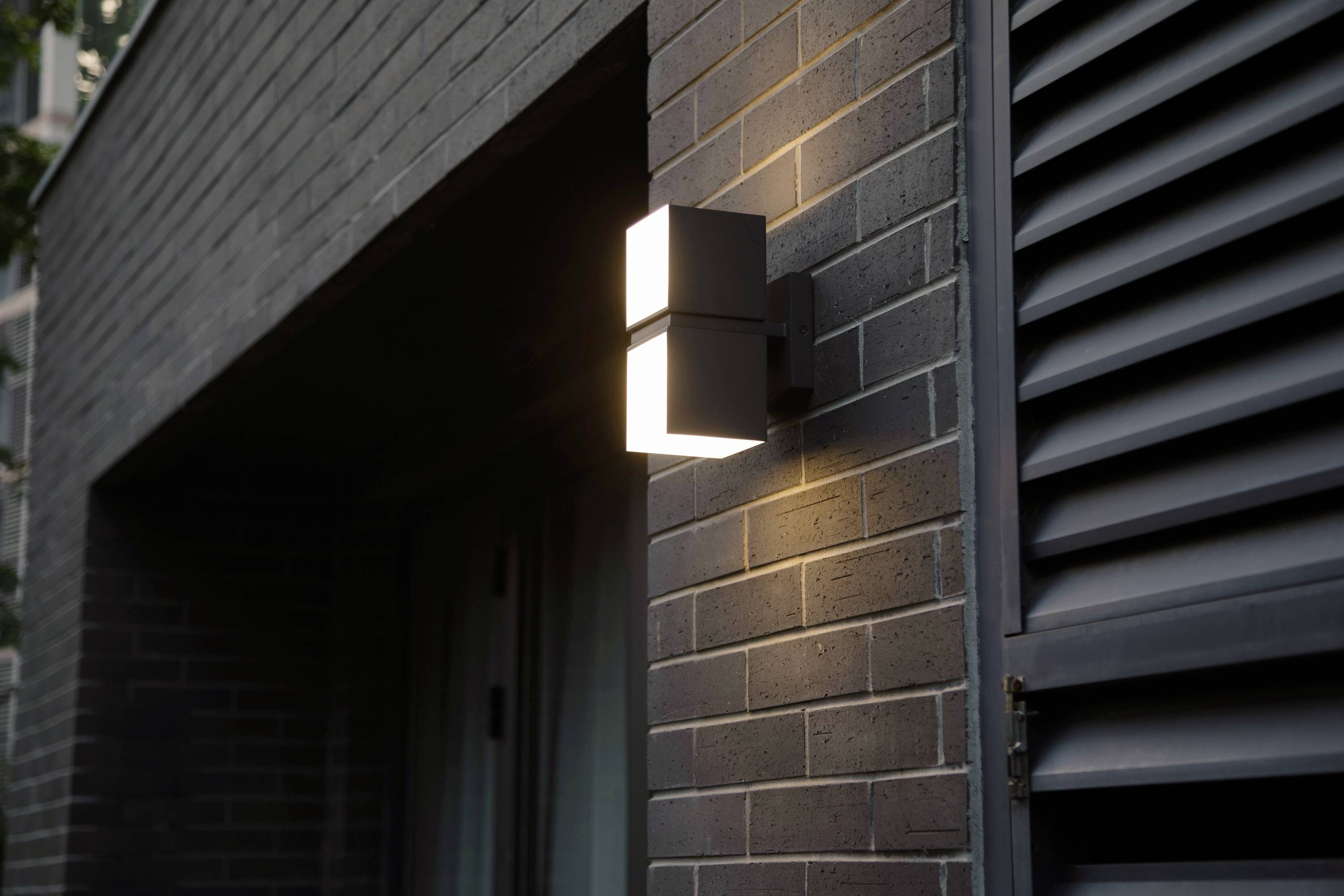 Lutec CUBA 5193801118 LED-Außenwandleuchte Anthrazit