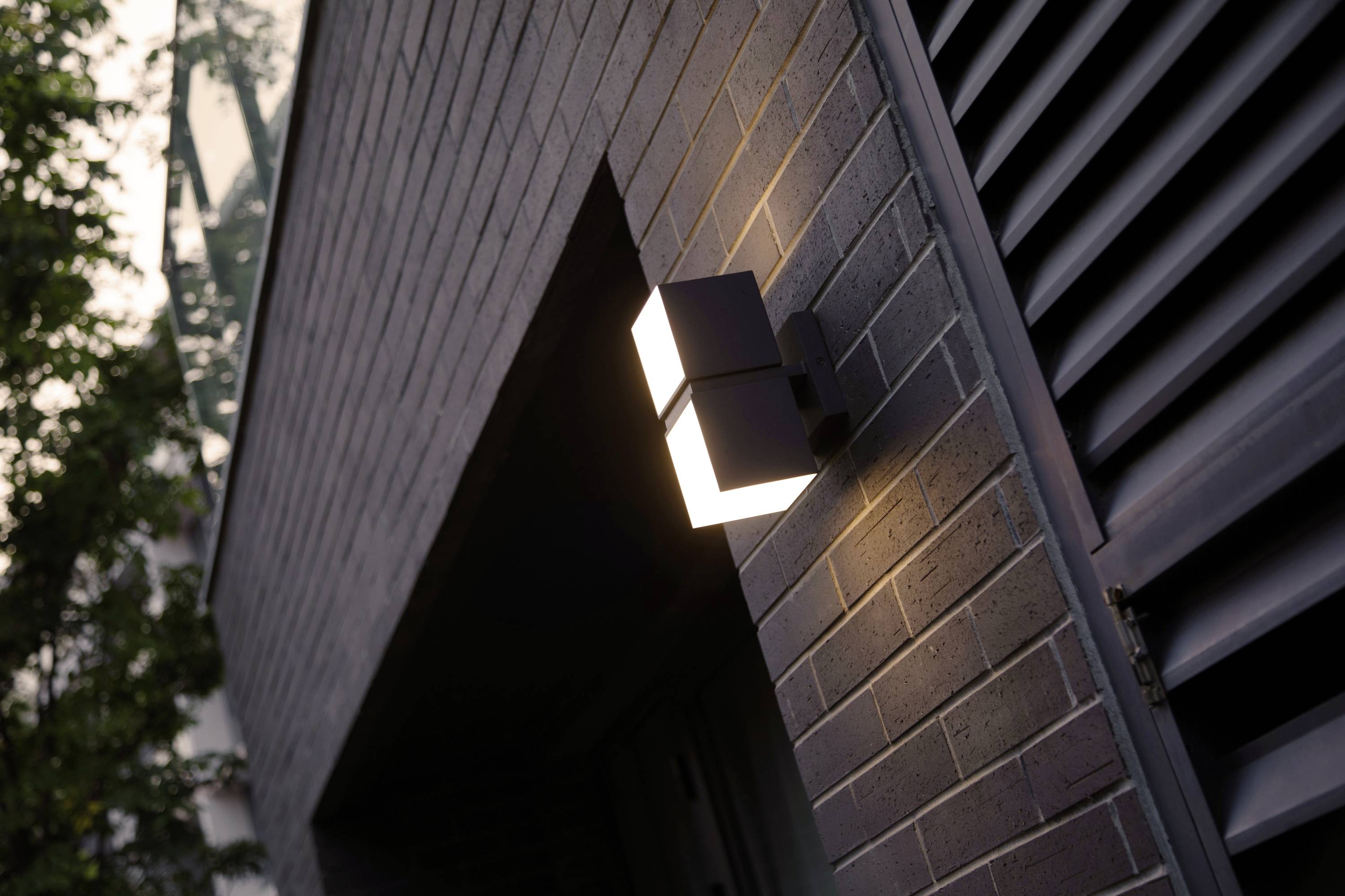 Lutec CUBA 5193801118 LED-Außenwandleuchte Anthrazit