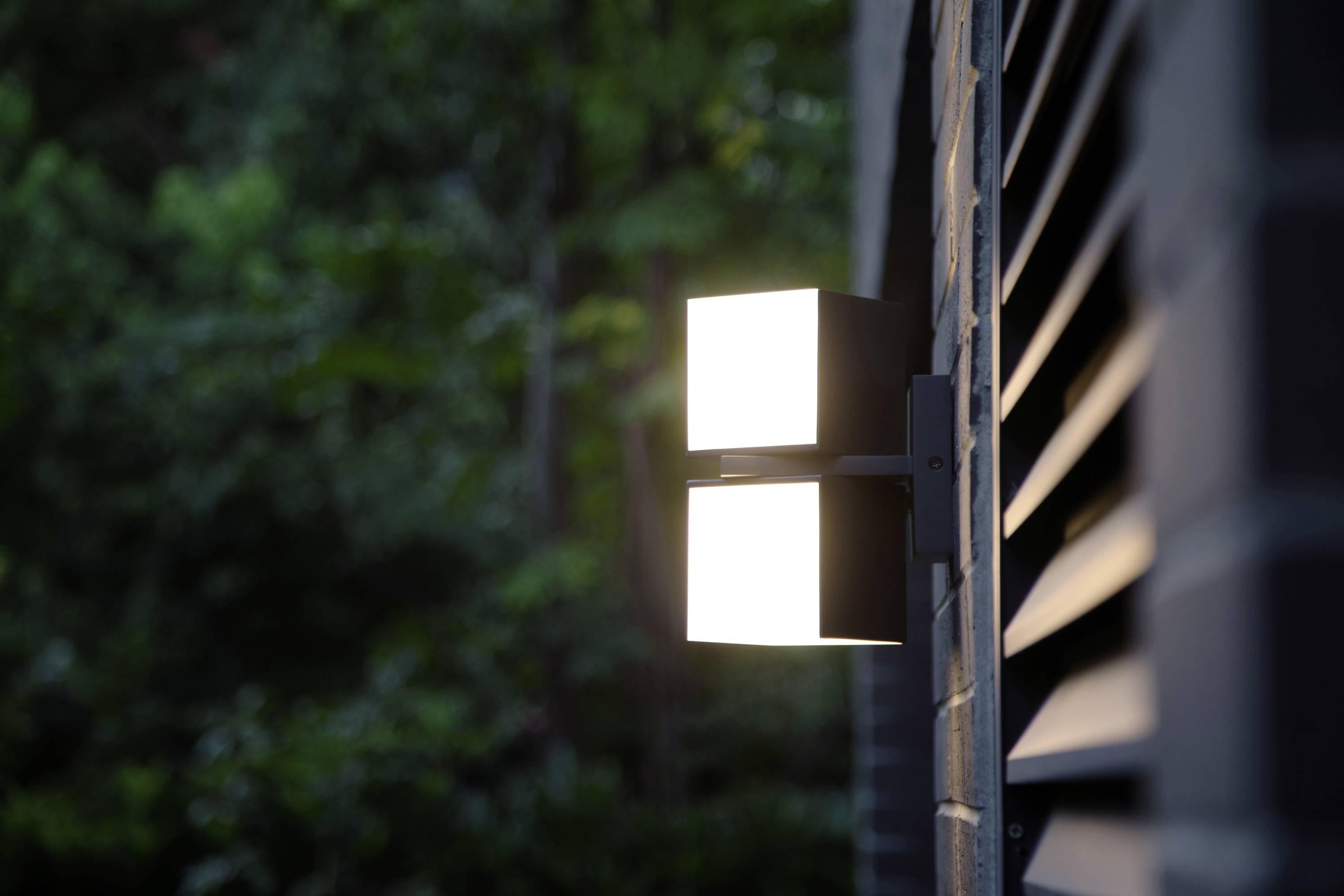 Lutec CUBA 5193801118 LED-Außenwandleuchte Anthrazit