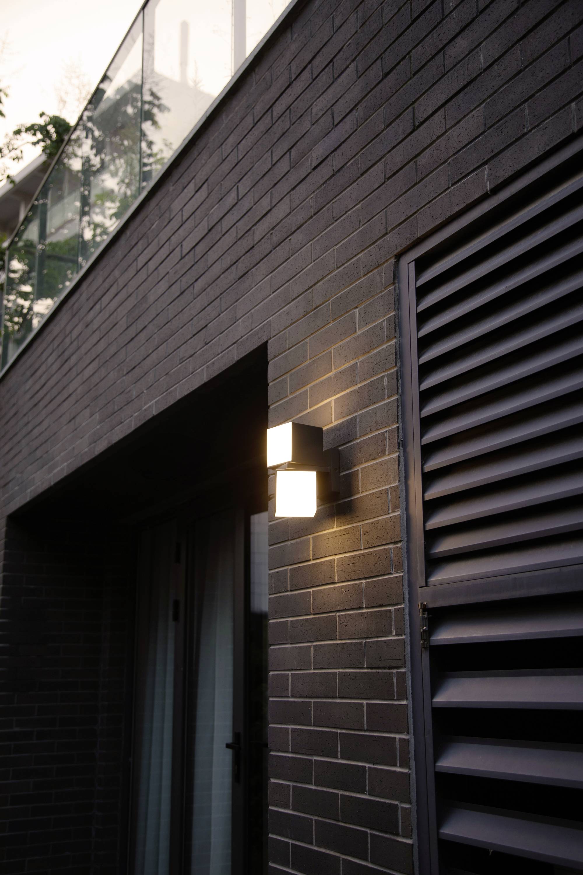 Lutec CUBA 5193801118 LED-Außenwandleuchte Anthrazit