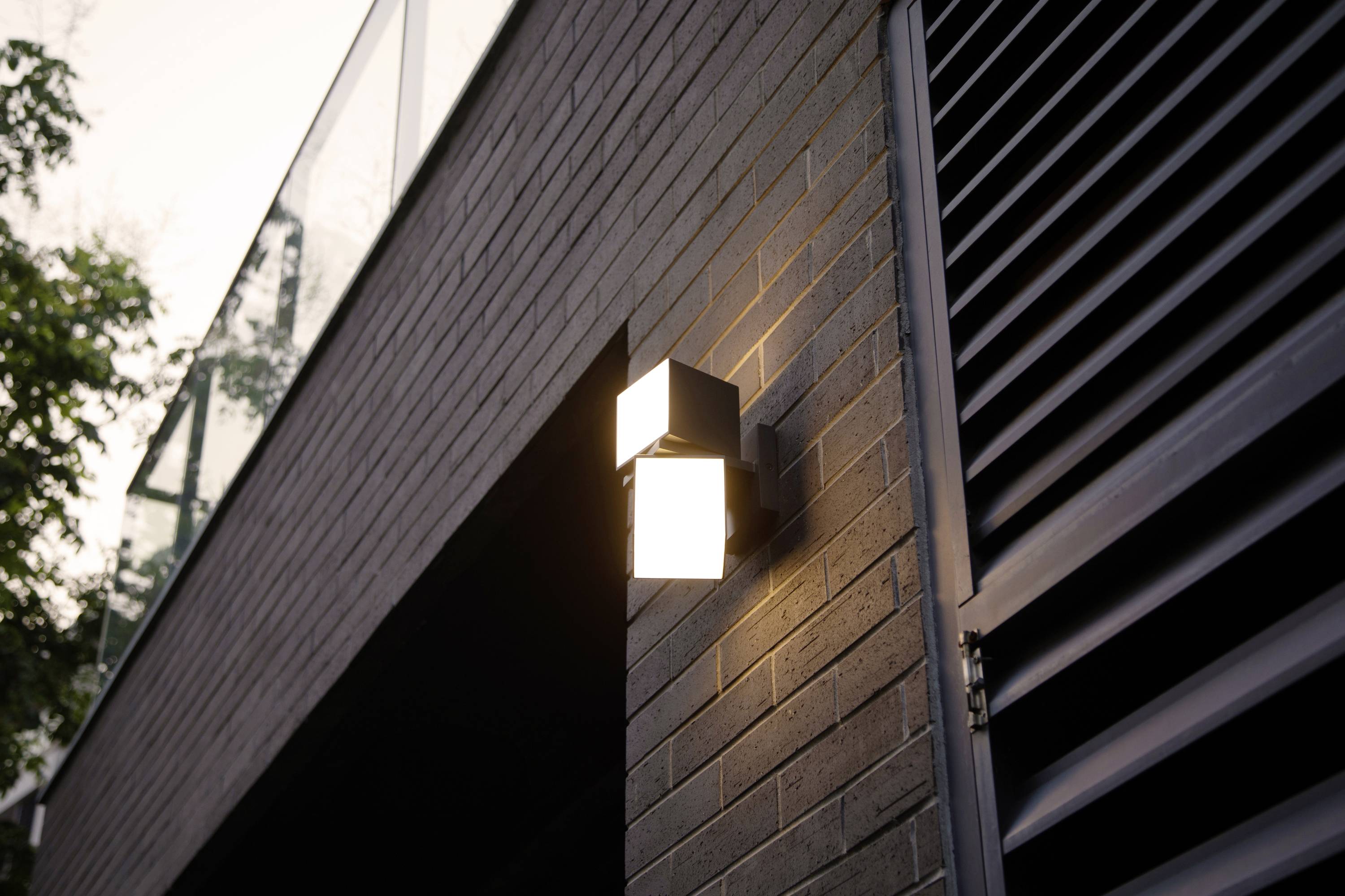 Lutec CUBA 5193801118 LED-Außenwandleuchte Anthrazit