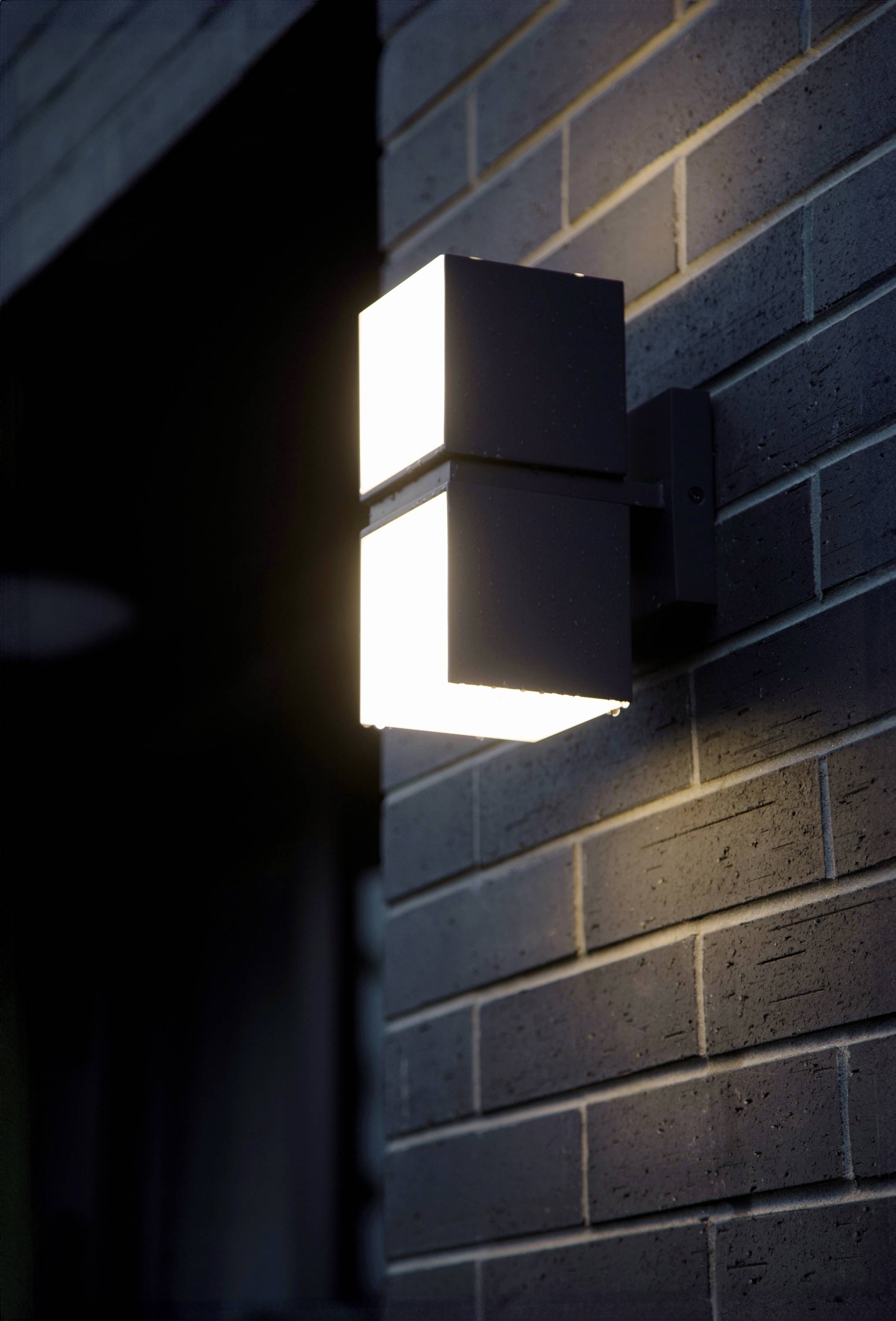 Lutec CUBA 5193801118 LED-Außenwandleuchte Anthrazit