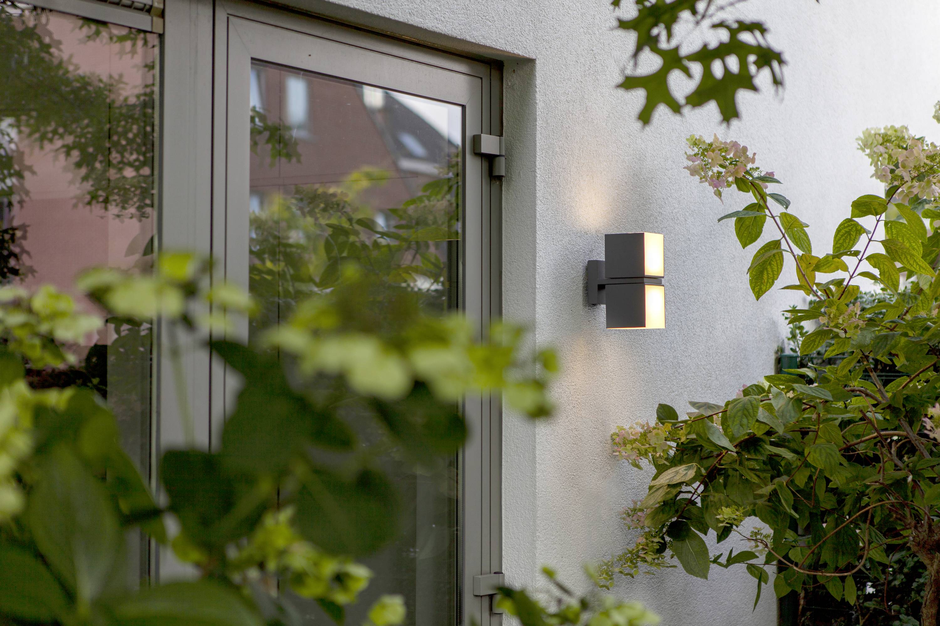 Lutec CUBA 5193801118 LED-Außenwandleuchte Anthrazit