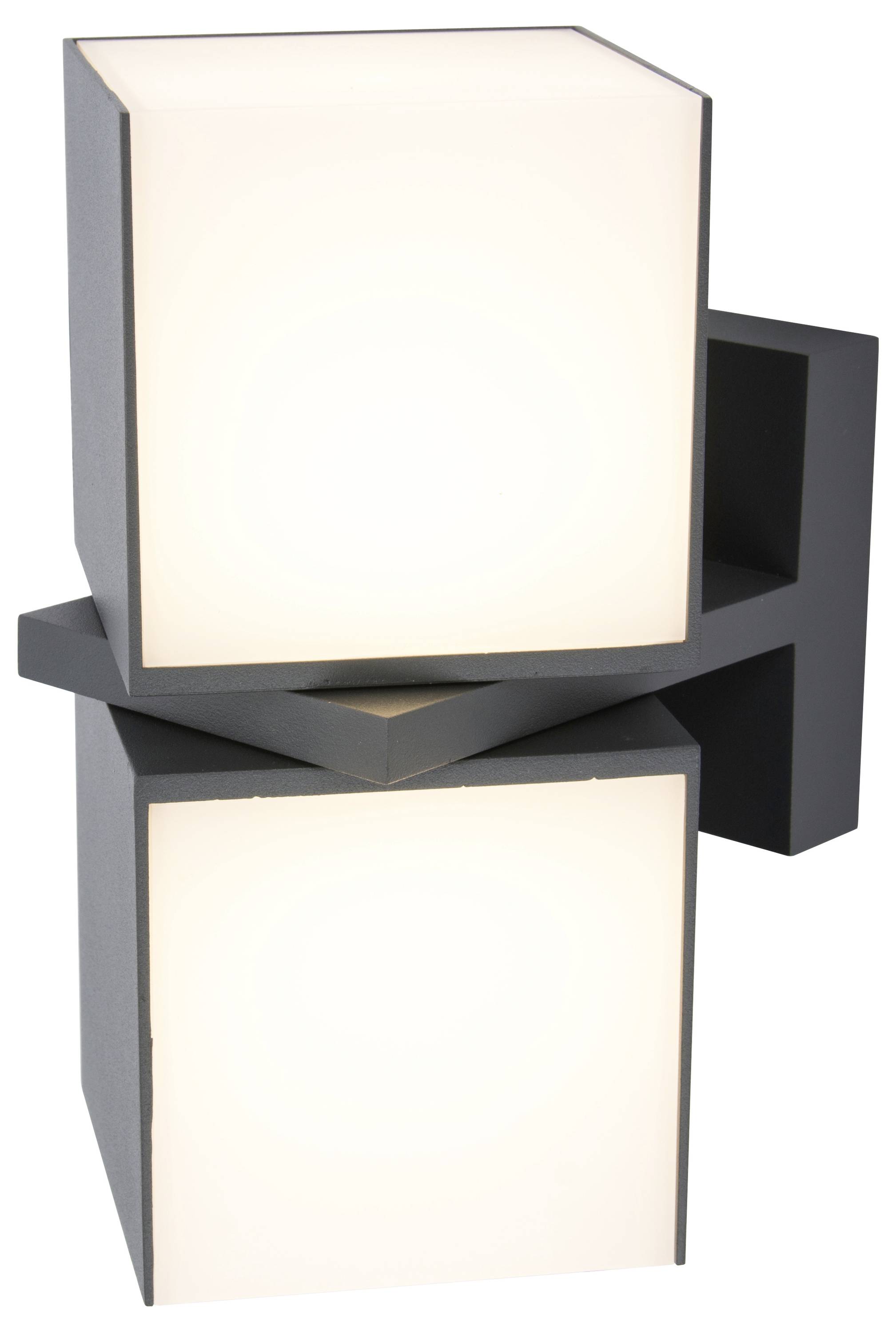 Lutec CUBA 5193801118 LED-Außenwandleuchte Anthrazit