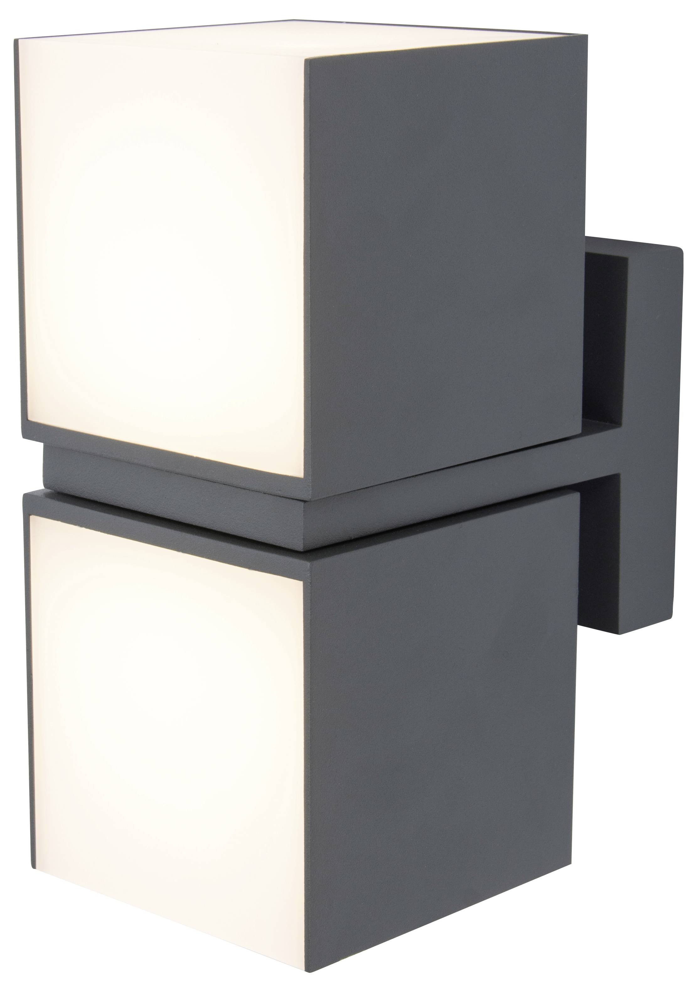 Lutec CUBA 5193801118 LED-Außenwandleuchte Anthrazit
