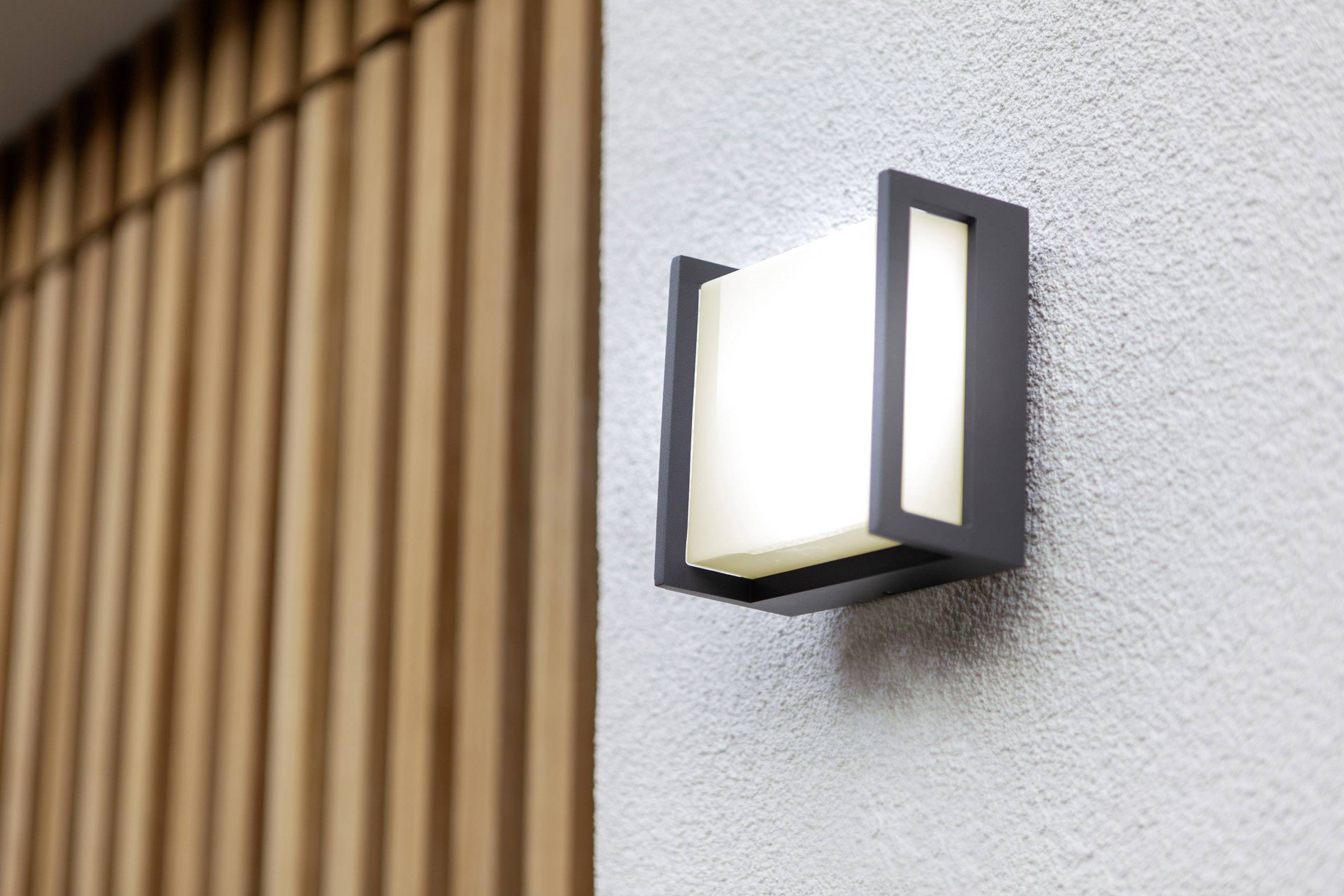 Lutec QUBO 5195401118 LED-Außenwandleuchte Anthrazit