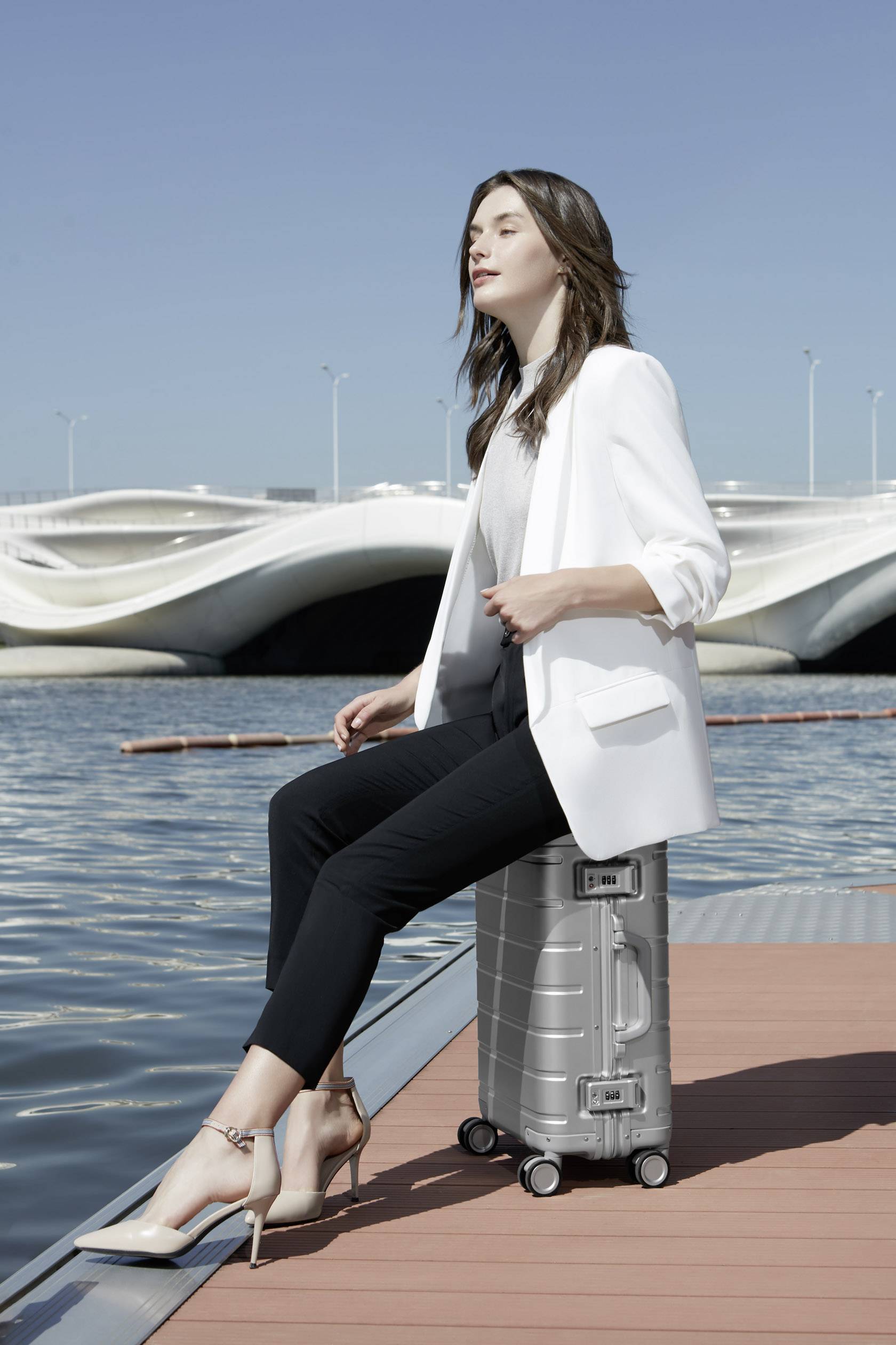 Xiaomi Notebook Koffer Mi Metal Carry-On Luggage 20 Silber