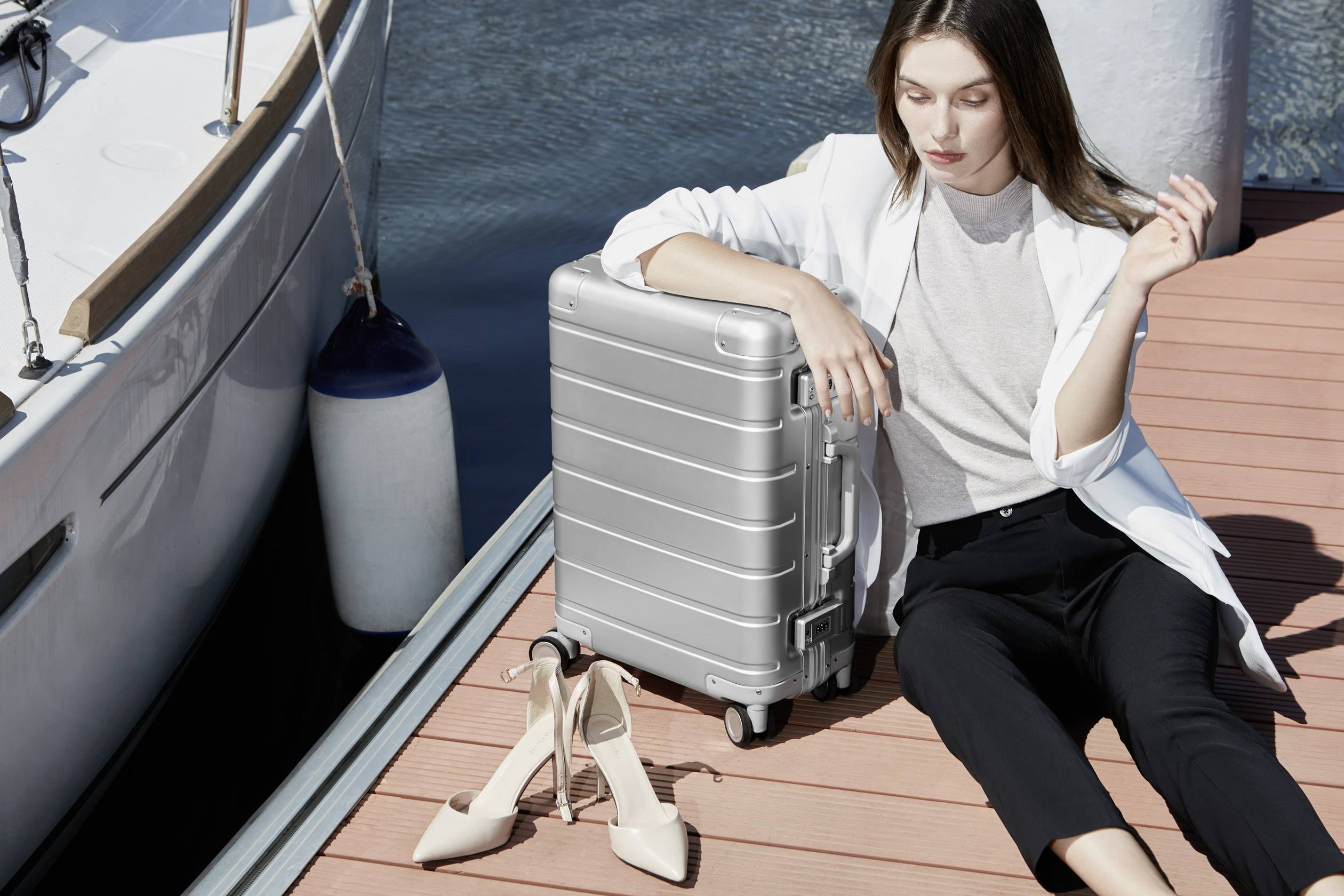 Xiaomi Notebook Koffer Mi Metal Carry-On Luggage 20 Silber