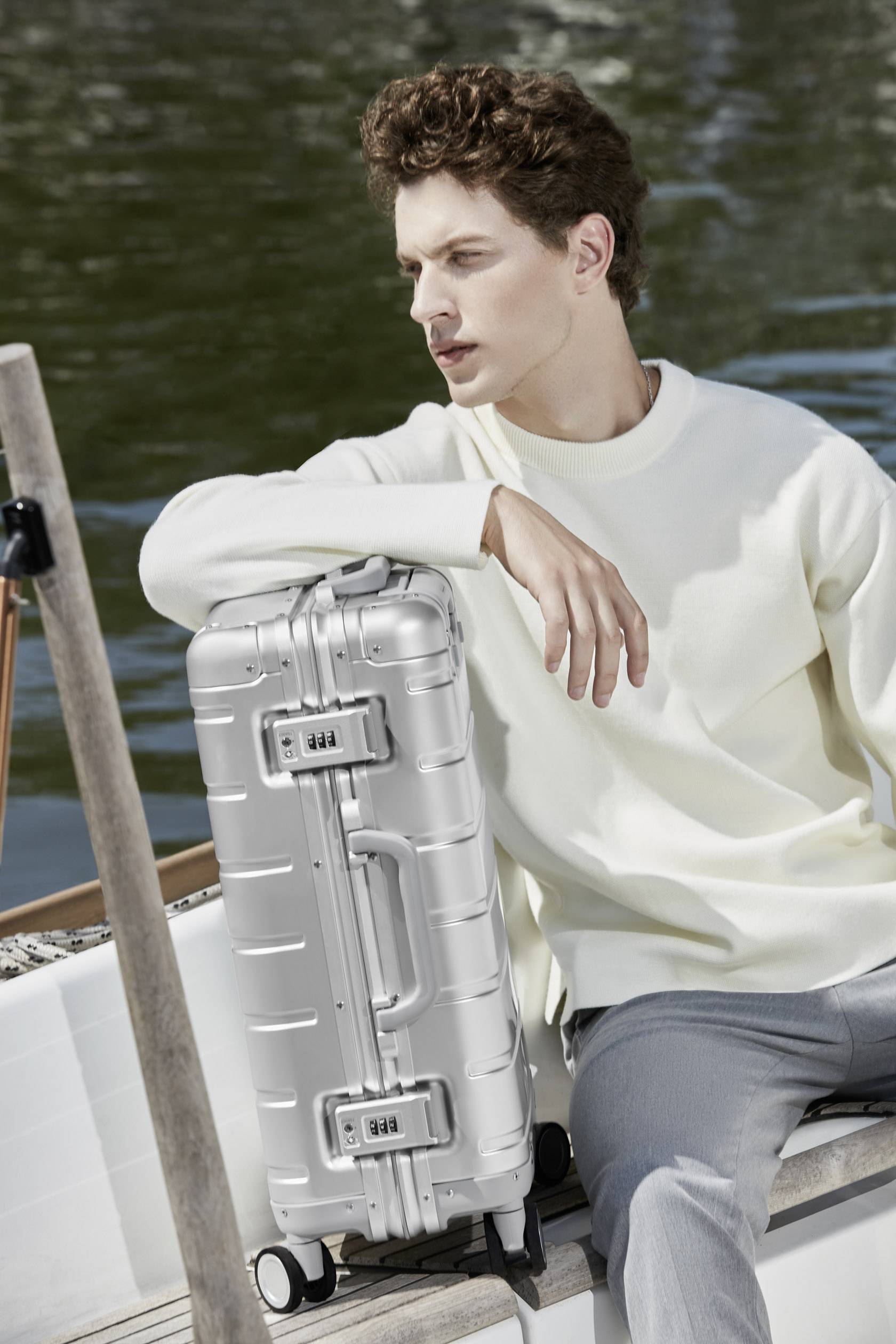 Xiaomi Notebook Koffer Mi Metal Carry-On Luggage 20 Silber