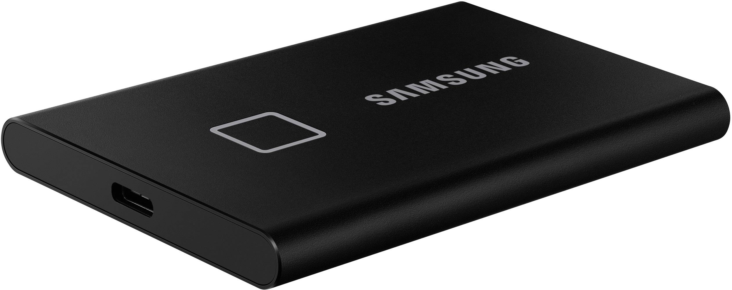 Samsung Portable T7 Touch 1 TB Externe SSD USB 3.2 Gen 2 Schwarz PC/Mac, Fingerabdruckscanner, 256-Bit AES Verschlüsselung MU-PC1T0K/WW