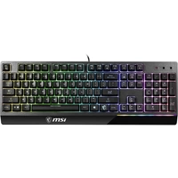 MSI Vigor GK30 USB Gaming-Tastatur Deutsch, QWERTZ Schwarz Beleuchtet, Multimediatasten MSI Vigor GK30 USB Gaming-Tastatur Deutsch, QWERTZ Schwarz Beleuchtet, Multimediatasten