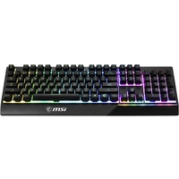 MSI Vigor GK30 USB Gaming-Tastatur Deutsch, QWERTZ Schwarz Beleuchtet, Multimediatasten MSI Vigor GK30 USB Gaming-Tastatur Deutsch, QWERTZ Schwarz Beleuchtet, Multimediatasten
