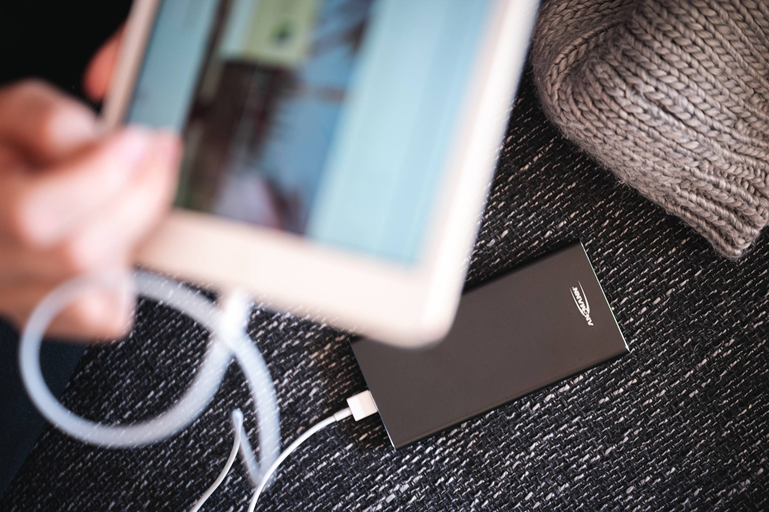 Ansmann 15Ah PD Powerbank 15000 mAh Power Delivery, Quick Charge 3.0 LiPo  Schwarz Statusanzeige