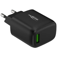 Ansmann Home Charger 130Q USB Ladegerät 18W 1x USB-A Schwarz Innenbereich Ansmann Home Charger 130Q USB Ladegerät 18W 1x USB-A Schwarz Innenbereich